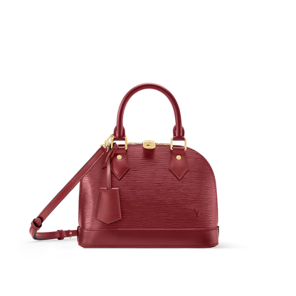 Alma BB Red Monogram Print