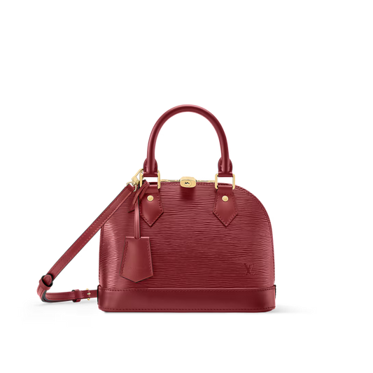 Alma BB Red Monogram Print